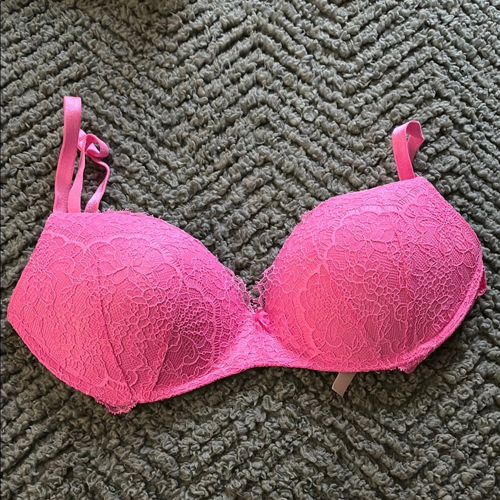 Pink Lace Women's Wireless Bra
